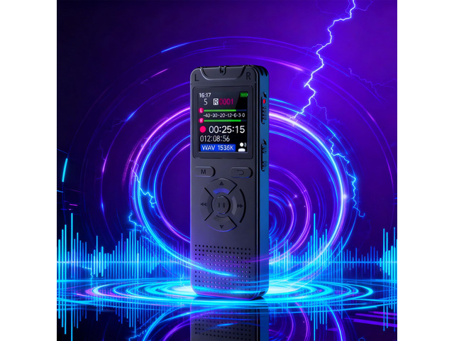 Digital Voice Recorder - Affordable & Easy to Use, One-Click, Voice Activated & Noise Reduction, Long Standby, USB Connectivity, Password, A-B...