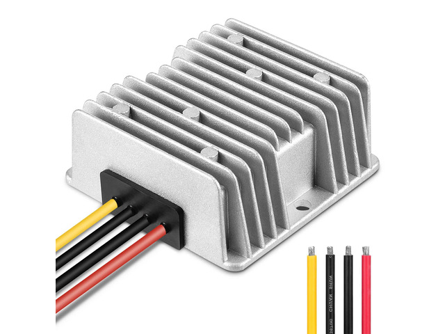 DC 36V/48V to 12V 20A 240W Converter Regulator Reducer Voltage Regulator Reducer for Golf Cart Waterproof Power Supply Transformer Volt Module