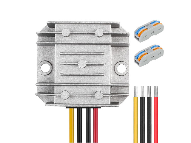 Voltage Regulator Reducer DC 8V ~ 40V to 12V 3A 36W Converter- DC 36V 24V 18V to 12V Step Down Up Converter Regulator Waterproof Module Transformer...