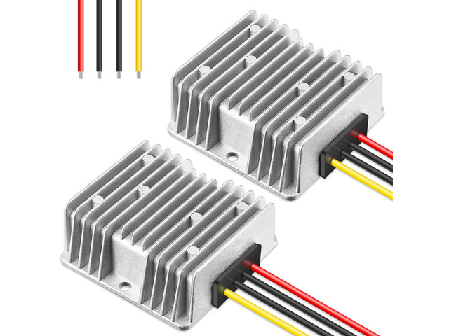 10A 120W Golf Cart 36V 48V to 12V Converter Voltage Reducer, 2 Pack DC to DC Buck Converter, 12 Volt Voltage Regulator for Golf Cart RV Audio LED...