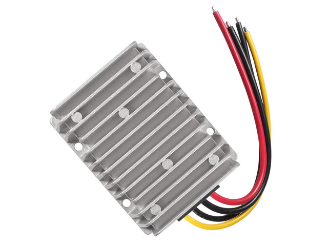 DC 8V-40V to 13.8V 25A Automatic Buck Boost Converter Step Down/Up Regulator Voltage Reducer Converter Waterproof Regulated DC Power Supply for...