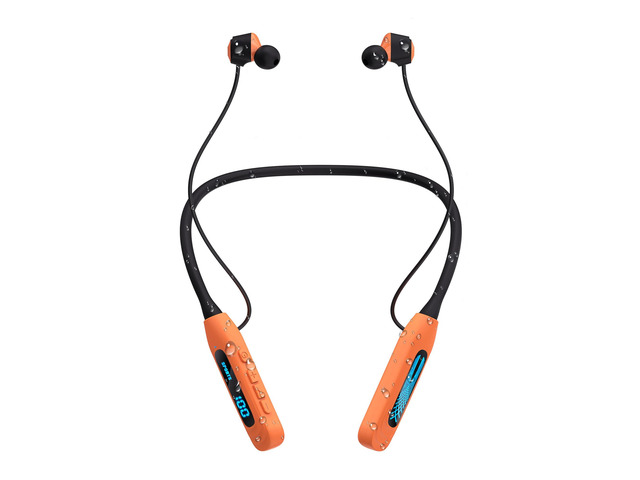 Neckband Bluetooth Headphones, Wireless Sport Earphones with 80-Hour Battery and LED Display, Bluetooth 5.4 Magnetic Earbuds, Comfort Fit for...