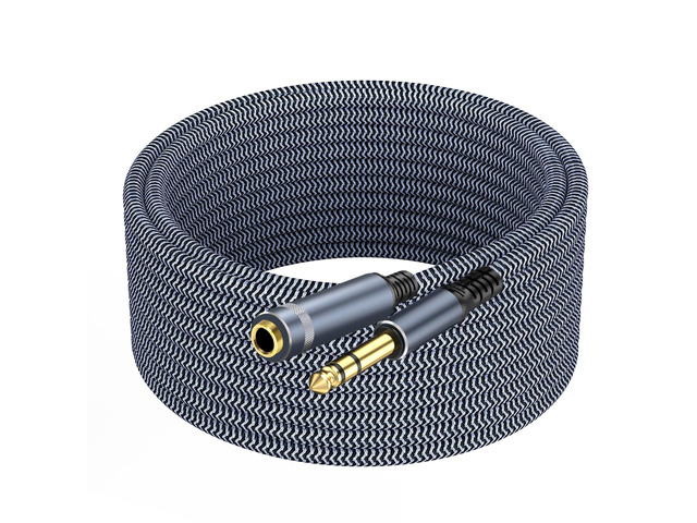1/4 inch Extension Cable 10ft, 1/4' Male to Female Stereo Headphone Guitar Cable