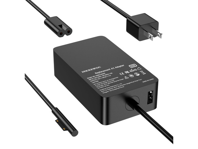 65W Surface Pro Charger Compatible with Microsoft Surface Pro 11,10, 9, 8, 7+, 6, 5, 4, 3, X, Windows Surface Laptop 6, 5, 4, 3, 2, 1, Surface Go...