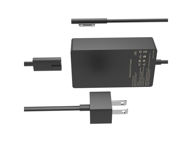 65W Surface Charger for Microsoft Surface Pro Windows Laptop Power Cord Surface Pro 10, 9, 8, 7+, 7, 6, 5, 4, 3, X, Surface Laptop 6, 5, 4, 3, 2,...