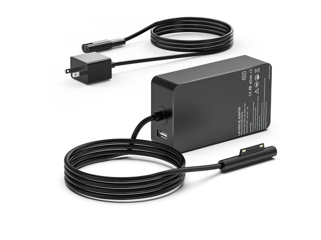 Surface Pro Charger 65W, Surface Charger Compatible with Microsoft Surface Pro 11, 10, 9, 8, 7+, 7, 6, 5, 4, 3, X, Windows Surface Laptop 6, 5, 4,...