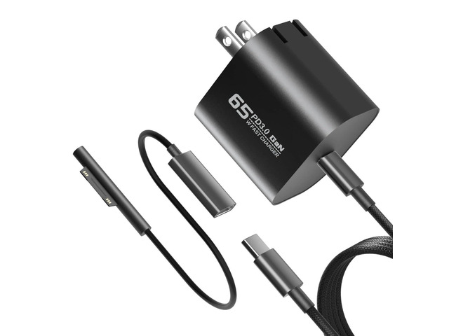 65W 45W USB C Surface Pro Charger Compatible with Microsoft Surface Book Compatible with Microsoft Surface Pro 13/12/11/10/9/8/7/6/5/4/3/X/Power...