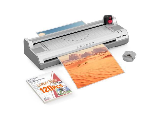 Laminator Machine 13In Wide with 120 Letter Size Laminating Sheets 11X17 Thermal Hot & Cold Laminated 3-5Mil for A3/A4/A6,with Paper Cutter, Corner...