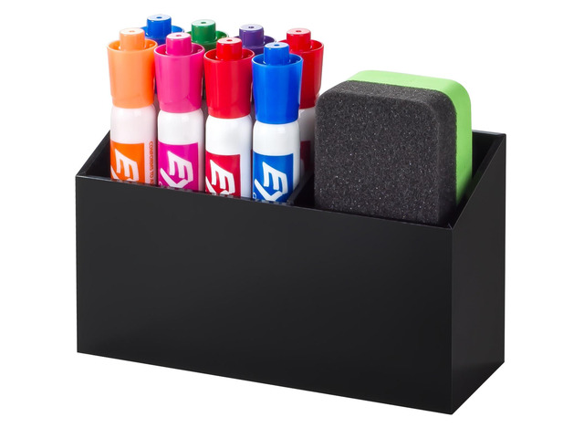 Magnetic Dry Erase Marker Holder for Whiteboard & Refrigerator Non-slip Acrylic Pen Holder for Classroom, Fridge Magnet, Locker Organizer...