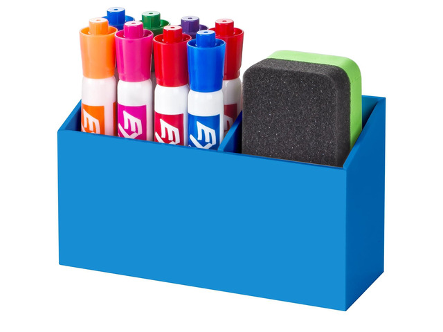 Magnetic Dry Erase Marker Holder for Whiteboard & Refrigerator Non-slip Acrylic Pen Holder for Classroom, Fridge Magnet, Locker Organizer...