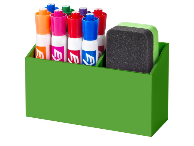 Magnetic Dry Erase Marker Holder for Whiteboard & Refrigerator Non-slip Acrylic Pen Holder for Classroom, Fridge Magnet, Locker Organizer...