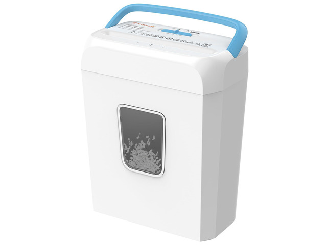 6-Sheet Cross Cut Paper Shredder for Home, 3.4 Gal Bin P-4 Security Level, Shreds Credit Cards, Staples & Paper Clips, with Portable Handle, Small...