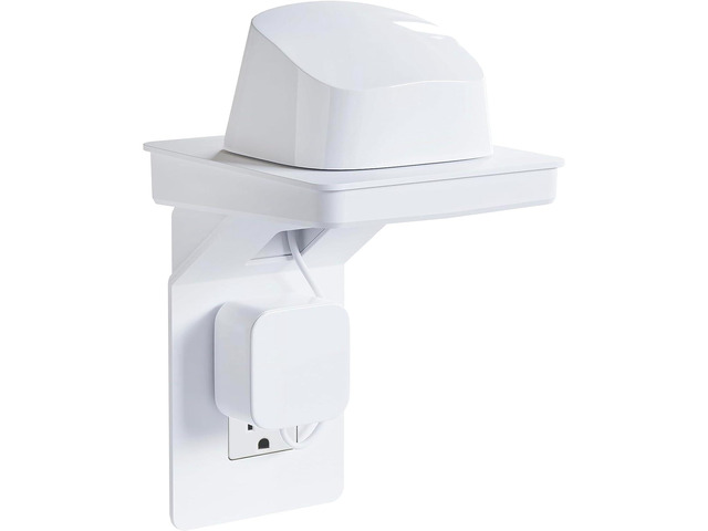 Outlet Shelf for Decora/GFCI Outlets - Next-Gen Design with Built-In Cord Storage & Room for Bulky Plugs - Quick Install with Included Hardware