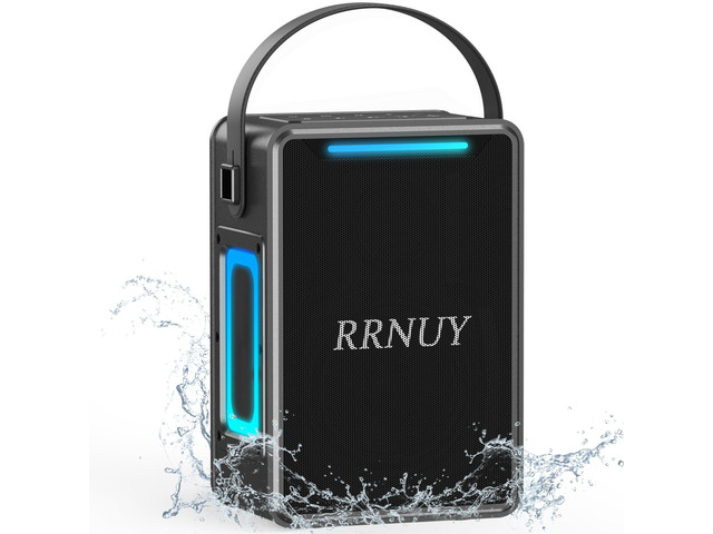 Portable Bluetooth Speaker 60W IPX6 Waterproof Wireless Speakers with Deep Bass, TWS Pairing, DSP Stereo Sound, Led Light, Big Powerful Loud...