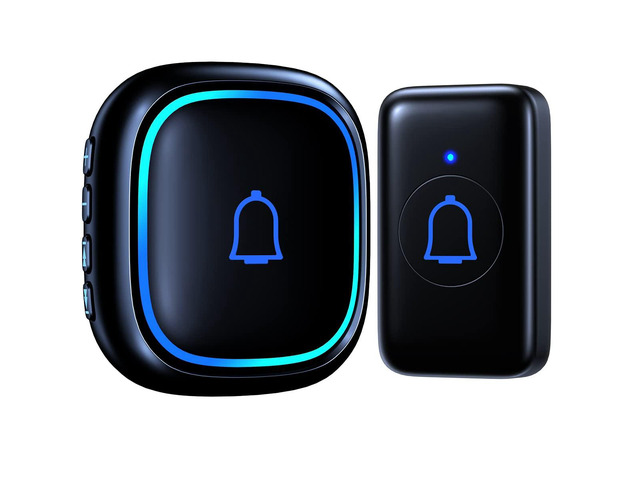 IP66 Doorbell Wireless Classroom Doorbell Waterproof & Dustproof with 66 Chimes Loud 115dB Door Bell Ringer 1000ft Range Electric Doorbells 7...