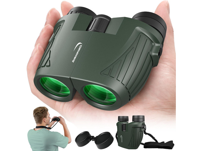 15x25 Compact Binoculars for Adult Kids - High Power Binoculars for Bird Watching - Easy Focus Small Binocular with Low Light Vision for Travel,...