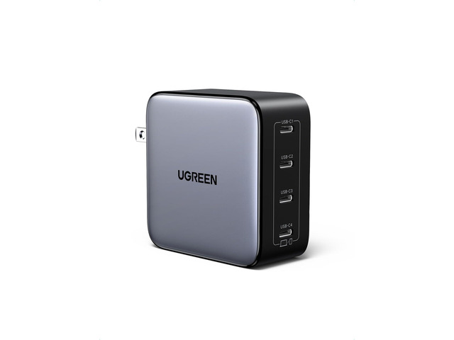 Nexode 100W GaN USB C Wall Charger, 4-Port Type-C Fast Charger Compatible with MacBook Pro/Air, Dell XPS, iPhone 17/16/15 Series, Galaxy S25/S24,...