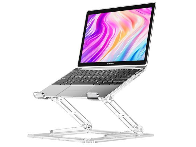 Laptop Stand for Desk, Portable Acrylic Laptop Riser, Ergonomic Adjustable Computer Stand Holder for Notebook MacBook Air Pro, Dell XPS, HP...