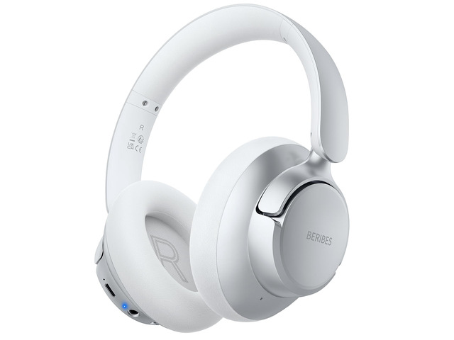 Hybrid Active Noise Cancelling Headphones Wireless Over Ear 70Hours Foldable Bluetooth 6.0,Transparent Modes,3.5MM Cable,Lightweight Built-in...
