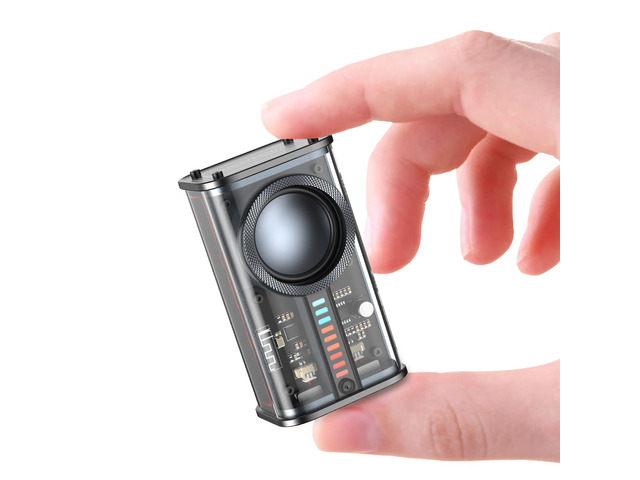 Portable Bluetooth Speaker with Lights, Transparent Wireless Mini Bluetooth Speaker with TWS, Perfect Small Speaker HD Sound and Bass for Office,...
