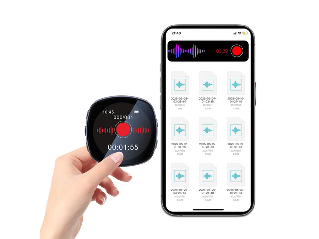 128GB(9000H) Digital Voice Recorder with Playback, AI-Triple Noise Reduction Recording Device, Voice Activated Recorder with 90 Days of Storage,...