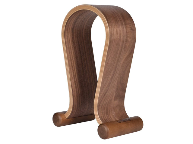 Wood Headphone Stand, Headphone Holder Wood Headset Stand Compatible for Sony, Bose, Shure, Jabra, JBL, AKG Gaming Headphones Display et. (Walnut)