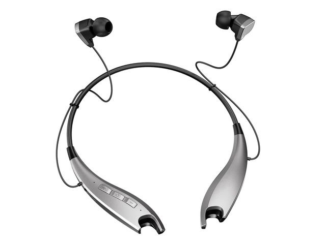 Neckband Headphones, Around The Neck Bluetooth Headphones w/Noise Cancelling Microphone, Bluetooth Headset w/ 22hrs Playtime, Neck Earphones Stereo...