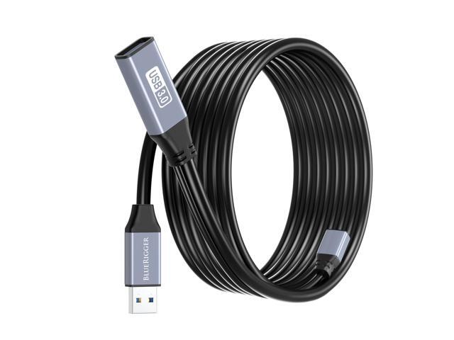 Active USB 3.0 Extension Cable 25FT (5 Gbps USB Extender Cord) - Long USB Extension Cable for Webcam, VR Headset, Printer, Hard Drive, Keyboard, Mouse