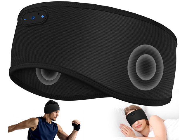 Sleep Headphones Bamboo Bluetooth Headband for Side Sleepers Sleeping Headbands Wireless Sports Earphones Sweat Resistant Earbuds for Workout...