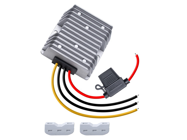 48V 36V 24V to 12V 20A 240W DC-DC Step Down Converter Buck Converter Voltage Regulator Transformer with Fuse for Golf Carts & RVs