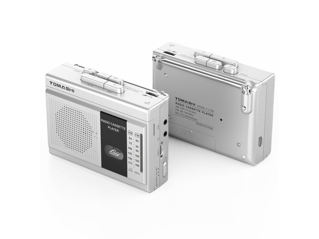 Cassette Player Tape Recorder FM AM Radio with Built-in Speaker,Microphone F-315B