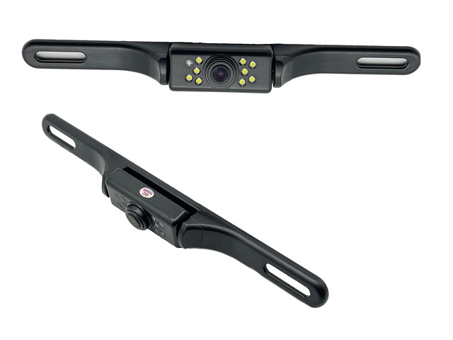 Car Backup Camera, License Plate Camera with 7 LED Lights Rear Camera, HD Night Vision Rear View Camera,Wide View Angle, IP69K Waterproof Reverse...