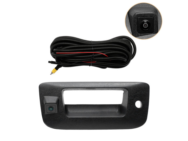 Backup Camera, Fit for 2007-2014 Chevy Silverado GMC Sierra 1500 2500 3500 w/Tailgate Handle,w/Keyhole, 170° Viewing Angle, Rear View Camera,...