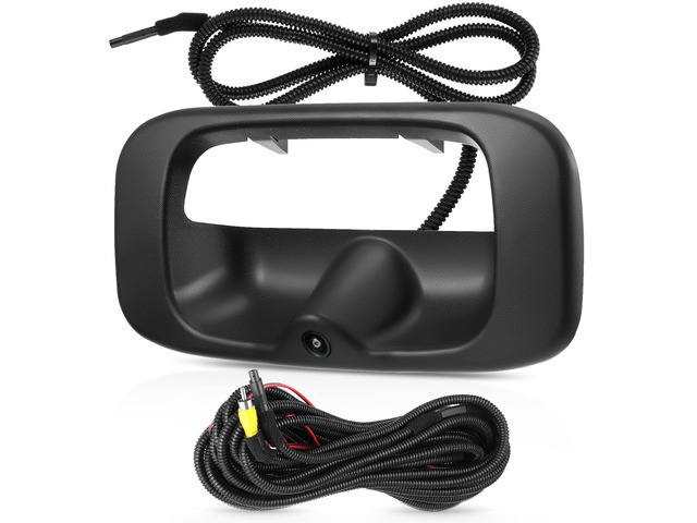 Tailgate Handle Backup Camera 15228539 Fit for Chevy Silverado 1999-2007 Tailgate Reversing Rear View Park Assist Camera RCA Plug Replaces Fit...