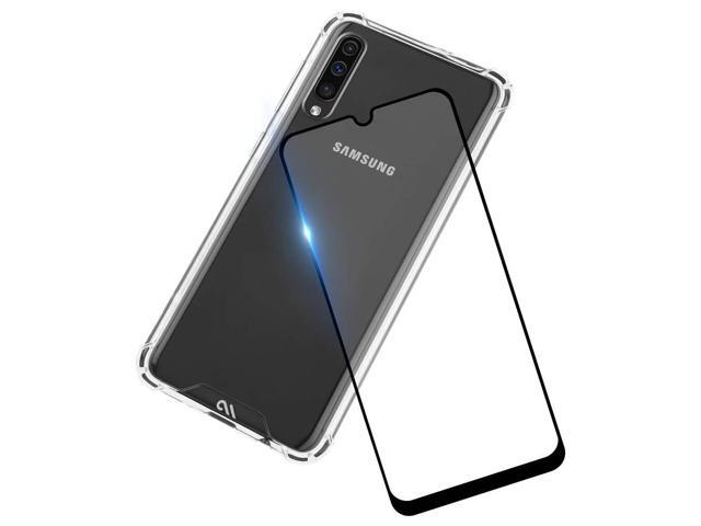 Case-Mate Galaxy A50 Clear Case With Glass Screen Protector Bundle