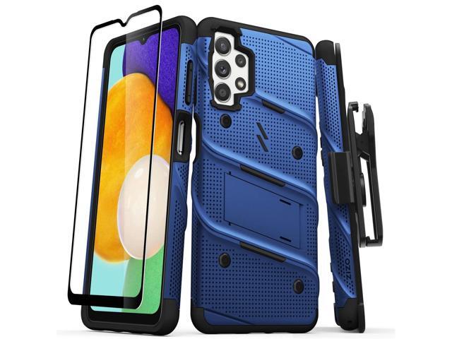 ZIZO Bolt Bundle Galaxy A13 5G Case Protector Kickstand Holster Lanyard Blue