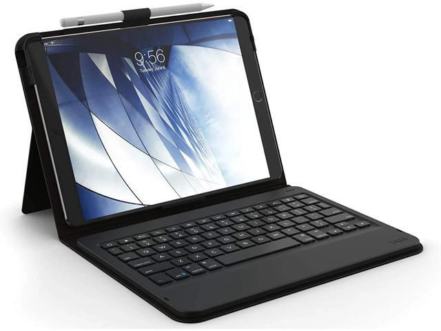 Zagg Messenger Folio Bluetooth Tablet Keyboard Made For Apple Ipad 10.5' And 10.5' Air Charcoal