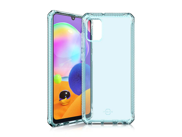 Itskins Spectrum Clear Case For Galaxy A51 Light Blue Slim Hybrid Shockproof