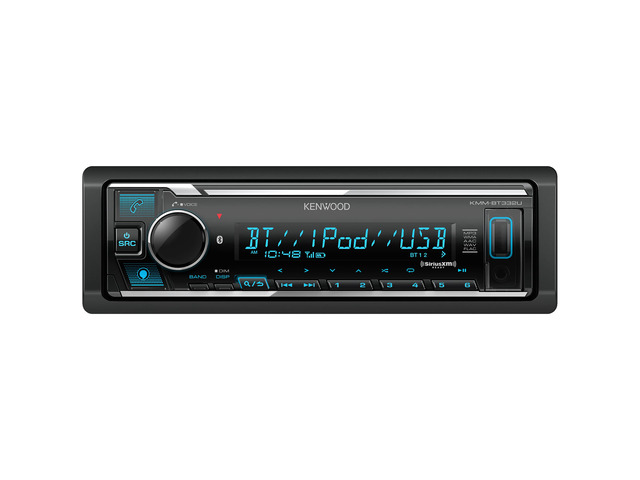 KMM-BT332U Bluetooth Single DIN Car Stereo with USB Port, AM/FM Radio, MP3 Player, Multi Color LCD, Detachable Face, Built in Amazon Alexa,...