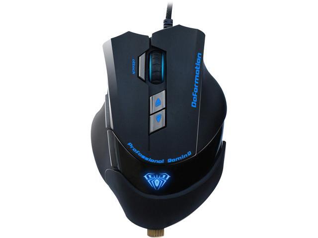 Optical wired USB gaming mouse with 400-2000DPI