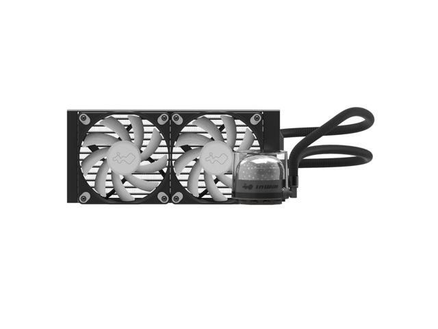 inwin nr24 240mm nebula aio liquid cpu cooler iw-lc-nr24, black