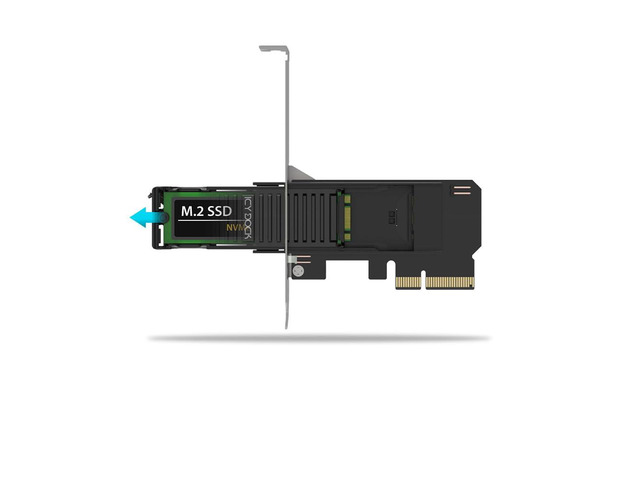 ICY DOCK Removable M.2 NVMe SSD to PCIe 4.0 x4 Mobile Rack Adapter Card for PCIe Expansion Slot ExpressSlot Core MB305M4P-B