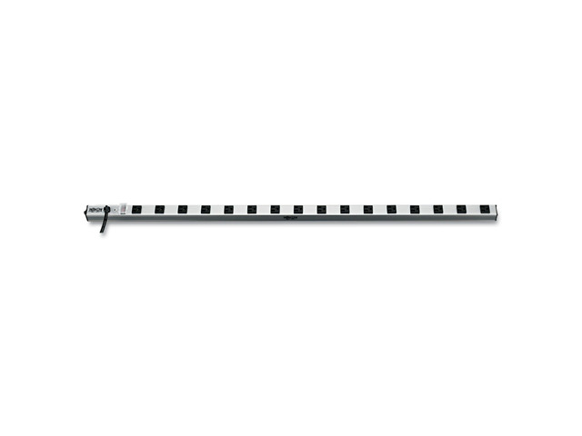 16-Outlet Bench & Cabinet Power Strip, 48in Length, 15A 120V, 15ft / 4.57M Cord with 5-15P Plug, Black, (PS4816)