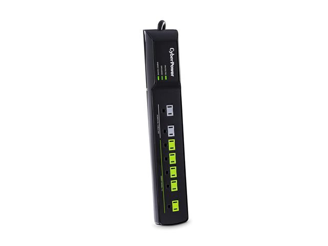 HT705GR Tier 2 Advanced Power Strip 1,500 J/125 V, 7 Outlets, 5ft Power Cord