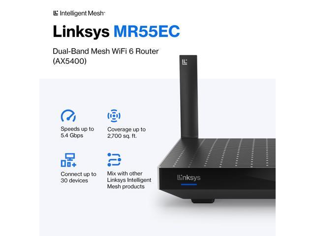 Linksys Hydra Pro 6 Mesh WiFi 6 Router - WiFi Extender Replacement - MR5500-AMZ - Mesh WiFi Router for Wireless Internet - WiFi Mesh Wireless...