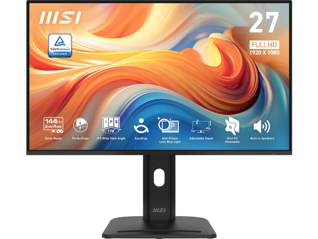 PRO MP275PG E14 27-inch IPS 1920 x 1080 (FHD) Gaming Office Monitor, 144Hz, Free-Sync, HDMI, DisplayPort, VGA Port, VESA Mountable, Height...