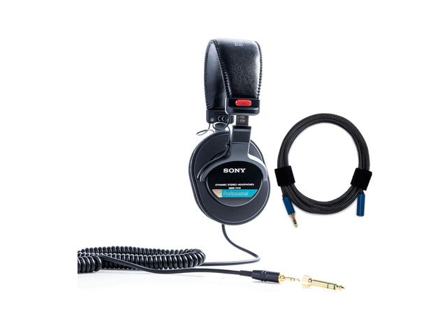 MDR7506 Folding Professional Closed Ear Headphones W/Nylon Braided Cable W/Nylon Braided Cable