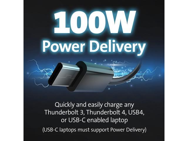 Kensington Triple Display USB-C Docking Station with 100W PD for Dell, HP, Lenovo, Acer, ASUS, Razer, Surface (Black)