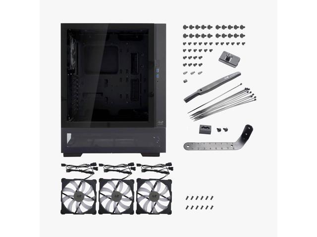 InWin ModFree Base, E-ATX, Full Tower Case, High Airflow, Support 120mm or 140mm Fans and up to 280mm AIO, Modular Design for expandability,...