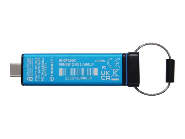 IronKey Keypad 200 16GB USB 3.2 Gen 1 Type C Flash Drive IKKP200C16GB